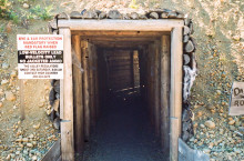 Mine entrance to Boom Town