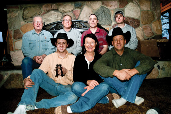 Spur workshop participants, back row left to right; Jim Hyde, Russell Yates, Dominic Valine, Tyrel Jensen. Front row, left to right; Tayte McRae, Kelly McRae and Stewart McRae; missing Charlie Barnett.