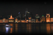 The Bund district in Shanghai is famous for its beautiful waterfront and architectural styles
